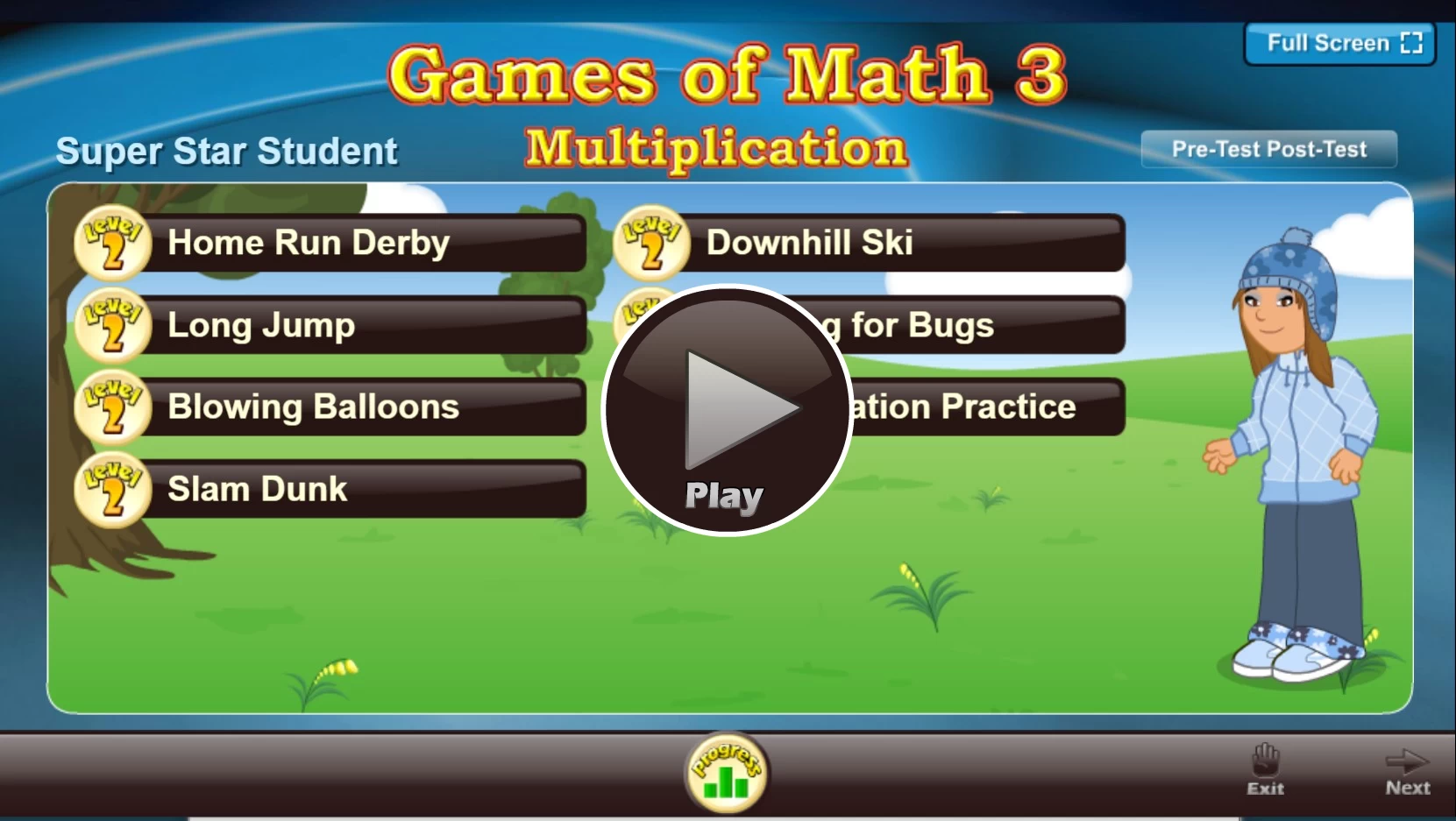Games of Math 3 -Multiplication